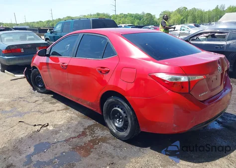 2015 Toyota Corolla Le from USA, damaged, VIN 2T1BURHE5FC375799